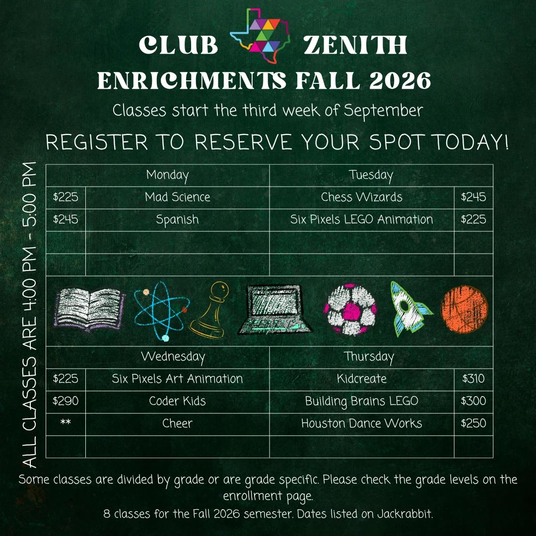 Enrichments Fall 2026